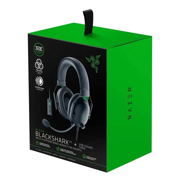 هدست گیمینگ باسیم ریزر مدل BLACKSHARK V2 + USB Sound Card -gallery-9