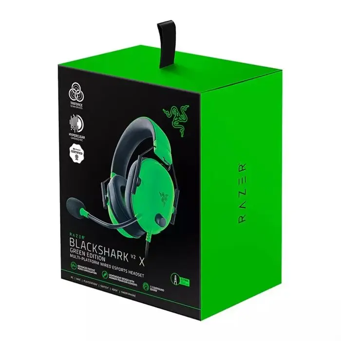هدست گیمینگ ریزر Blackshark V2 X Green -gallery-5