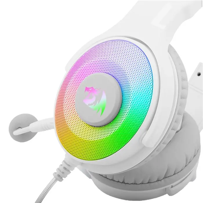 هدست گیمینگ ردراگون سفید H350 Pandora RGB White -gallery-3
