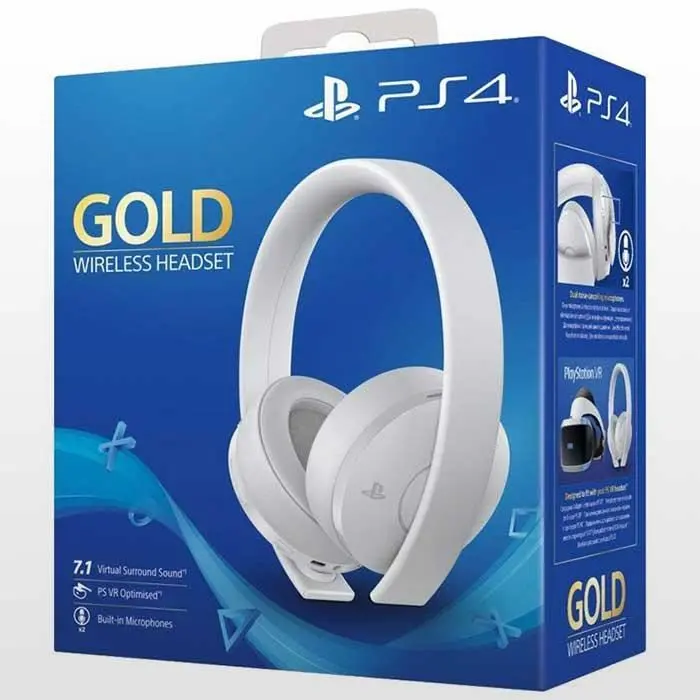 هدست پلی استیشن Playstation Gold Headset-White -gallery-12