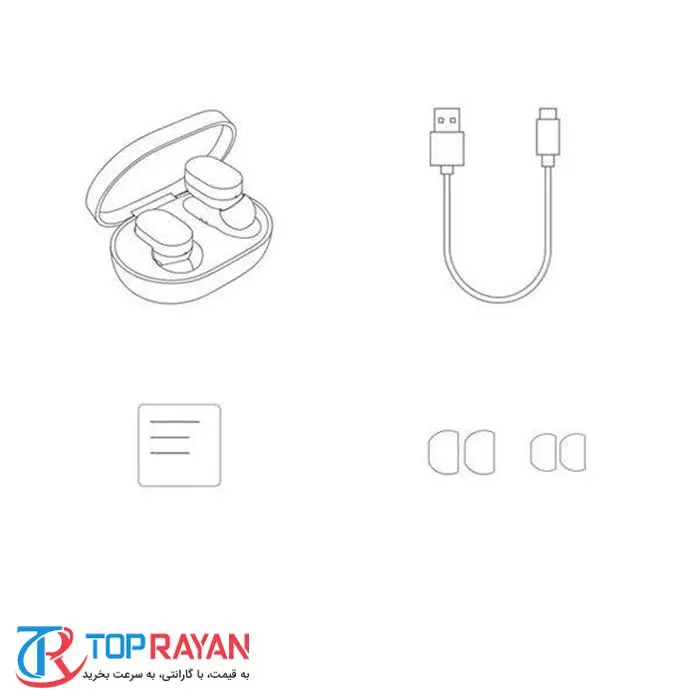 هدفون بی سیم شیائومی مدل Earbuds Global -gallery-4