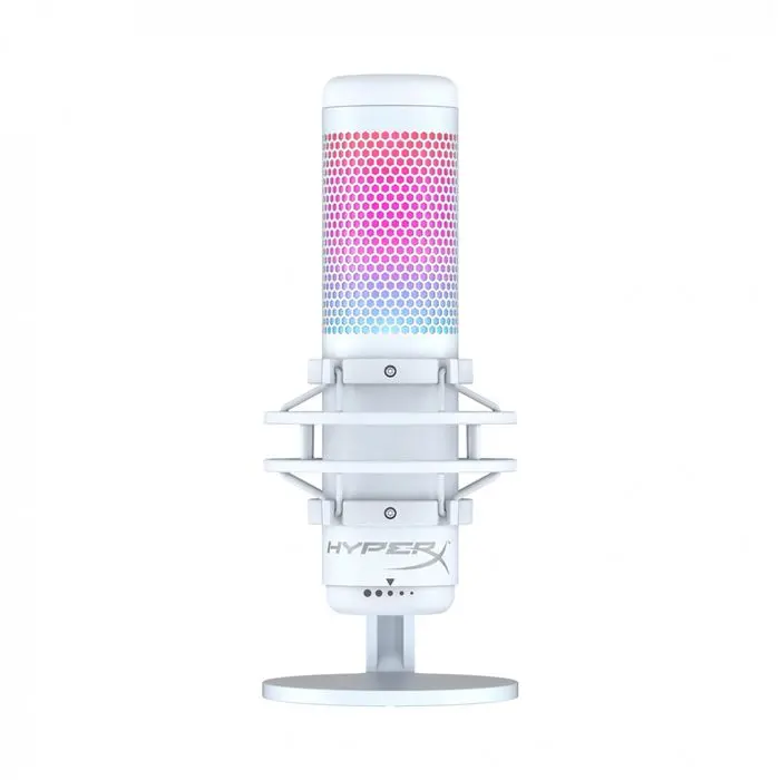 میکروفون گیمینگ هایپر ایکس QuadCast S RGB White -gallery-1