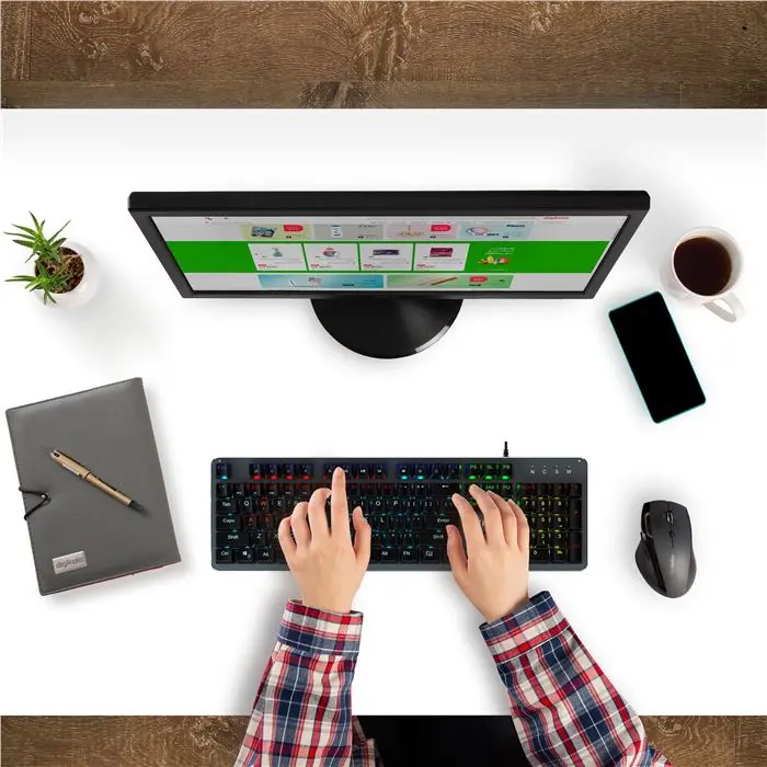 کیبورد مخصوص بازی میشن مدل MK007 -gallery-3