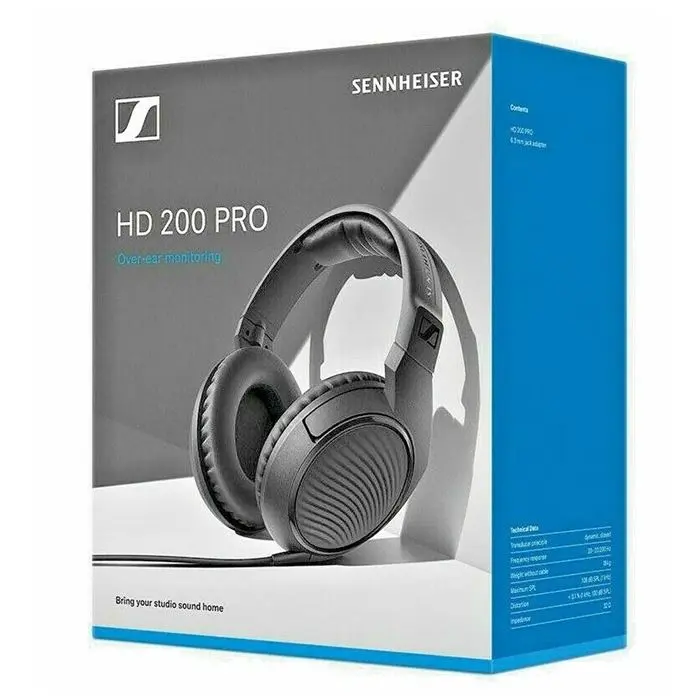 هدفون مانیتورینگ با سیم سنهایزر مدل HD200PRO -gallery-5
