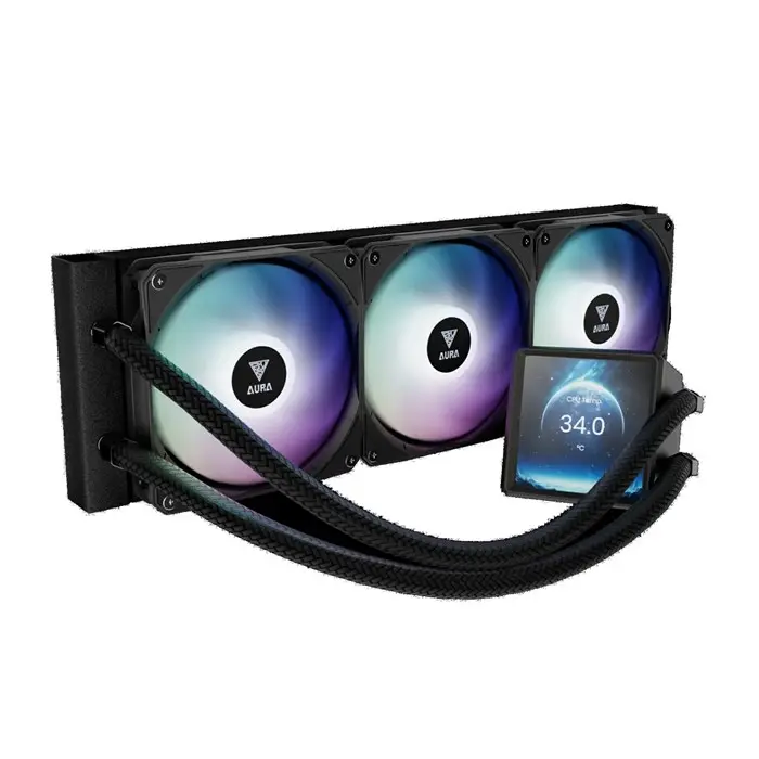 فن پردازنده مایع گیم دیاس AURA GL360 LCD ARGB BLACK -gallery-9