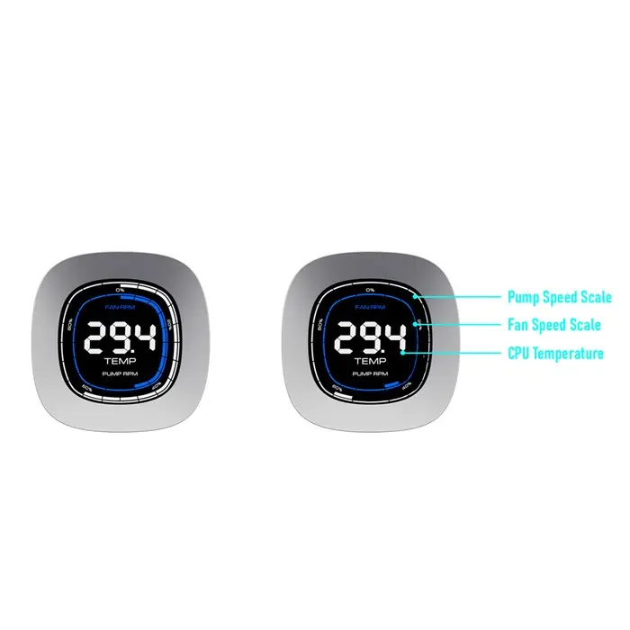 کولر پردازنده مایع گیم دیاس مدل AURA GL360 DIGITAL ARGB WHITE -gallery-6