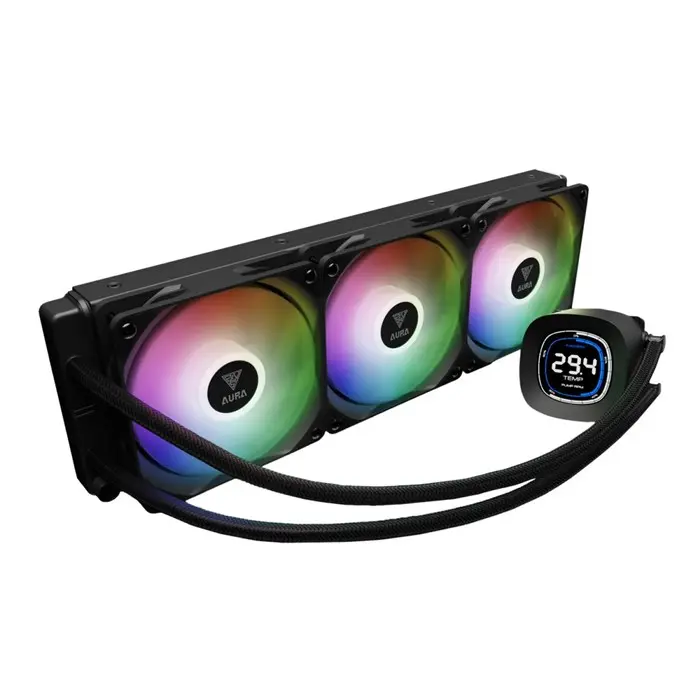 کولر پردازنده مایع گیم دیاس مدل AURA GL360 DIGITAL ARGB BLACK -gallery-1