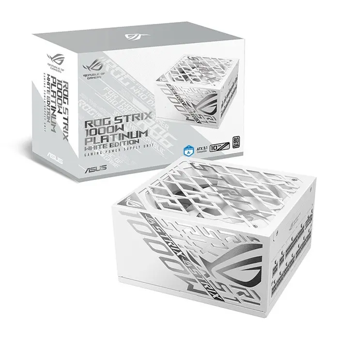 پاور ایسوس 1000 وات مدل ASUS ROG Strix 1000W Platinum White Edition -gallery-4