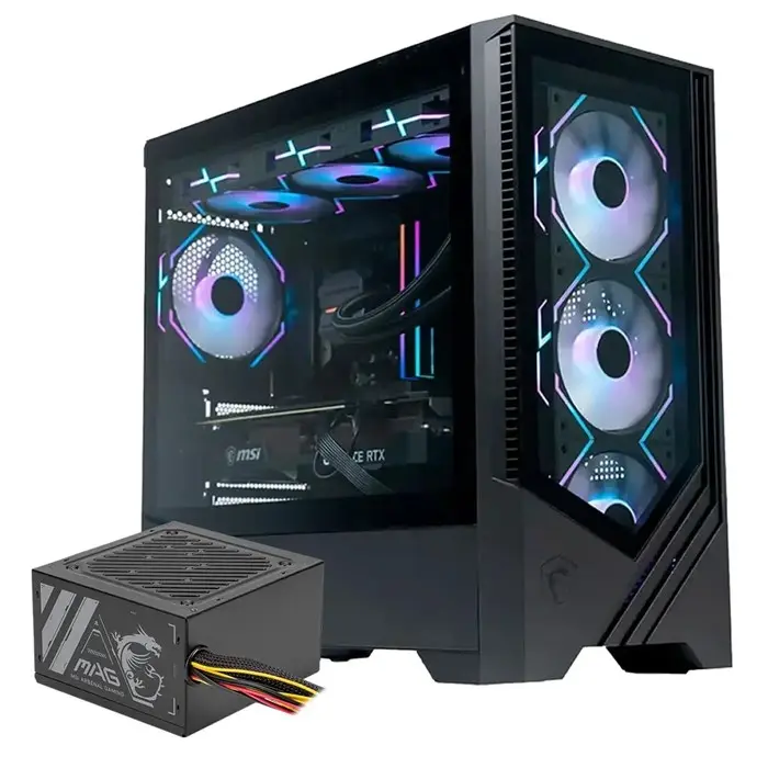 کیس و پاور گیمینگ ام اس آی MAG FORGE M100A + MAG A500N-H -gallery-5