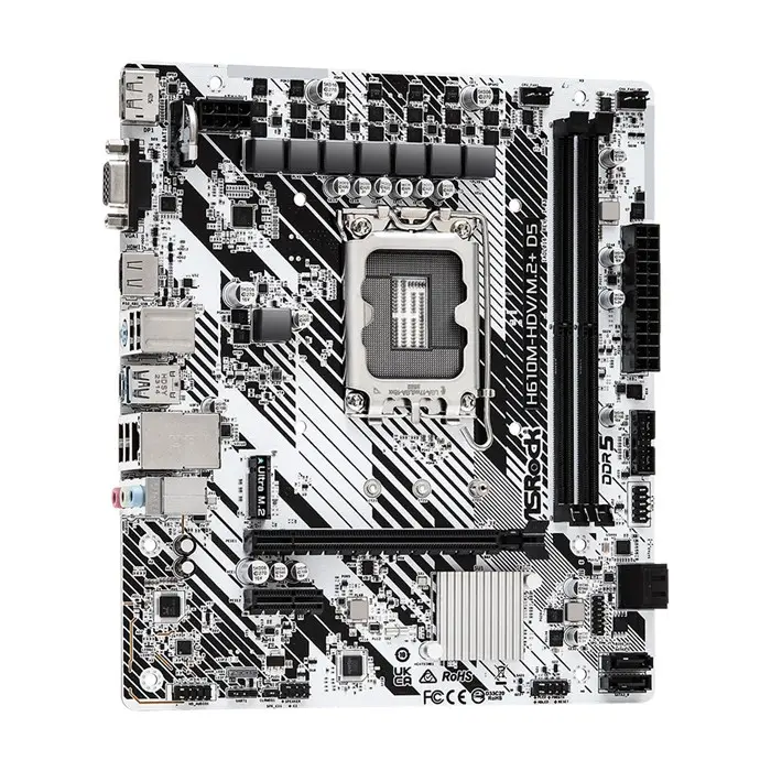 مادربرد ازراک مدل H610M-HDV/M.2+ DDR5 -gallery-1