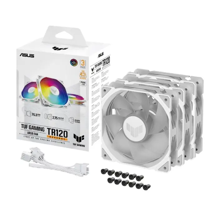 فن کیس ایسوس مدل TUF Gaming TR120 ARGB Reverse بسته سه عددی -gallery-9