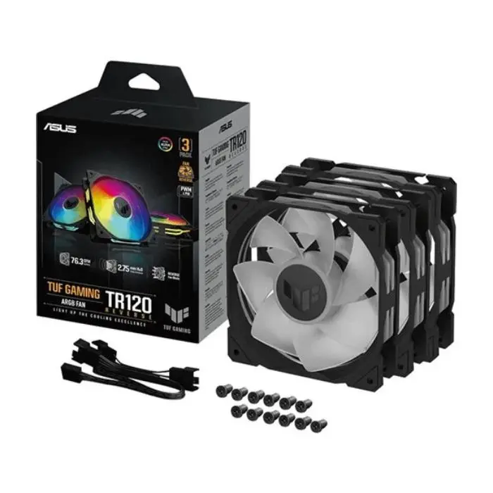 فن کیس ایسوس مدل TUF Gaming TR120 ARGB Reverse بسته سه عددی -gallery-8
