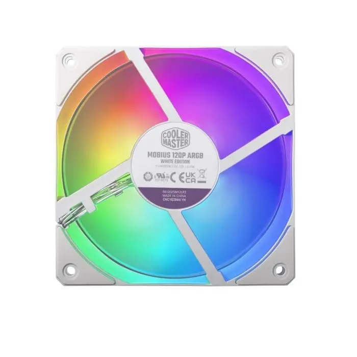 فن کیس کولر مستر مدل Cooler Master MOBIUS 120P ARGB WHITE EDITION -gallery-7