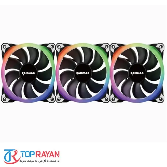 فن خنک کننده کیس Raidmax مدل NV-R۱۲۰FBR۳ RGB -gallery-1