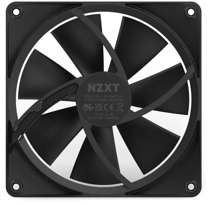 فن کیس ان زد ایکس تی NZXT F140 RGB Black -gallery-9