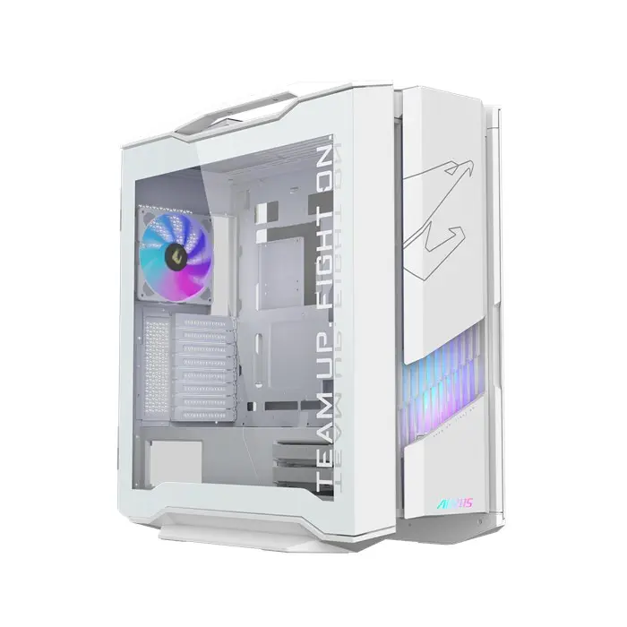 کیس گیمینگ گیگابایت سفید AORUS C601 GLASS ICE GLOBAL -gallery-1