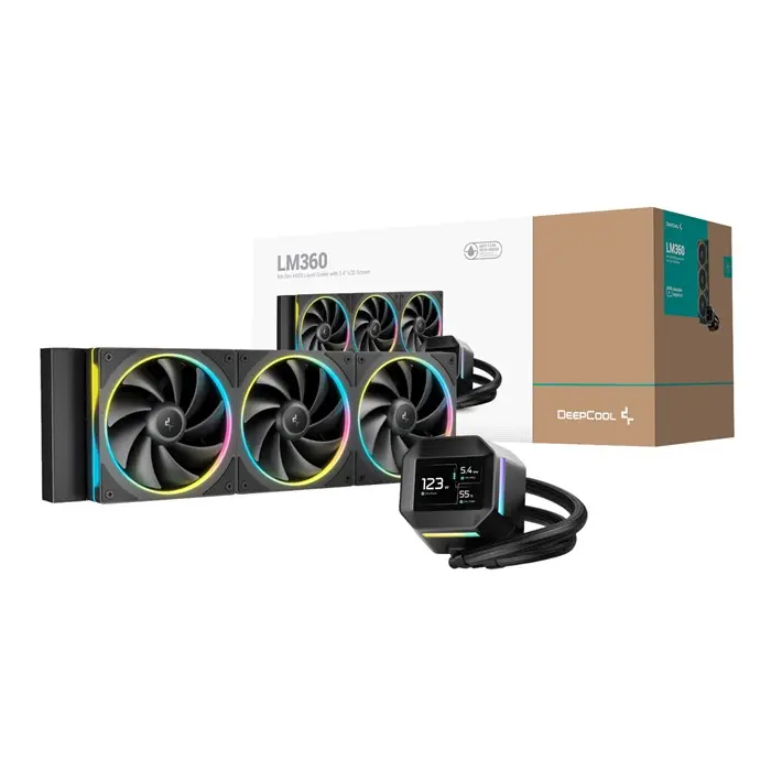 فن پردازنده مایع دیپ کول LM360 Black -gallery-9