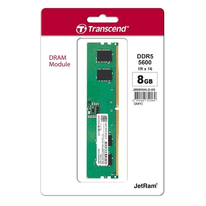 رم کامپیوتر DDR5 تک کاناله 5600 مگاهرتز CL46 ترنسند ظرفیت 8 گیگابایت -gallery-1