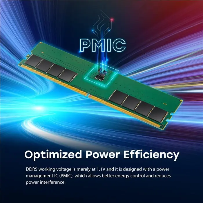 رم کامپیوتر DDR5 تک کاناله 5600 مگاهرتز CL46 ترنسند ظرفیت 8 گیگابایت -gallery-7