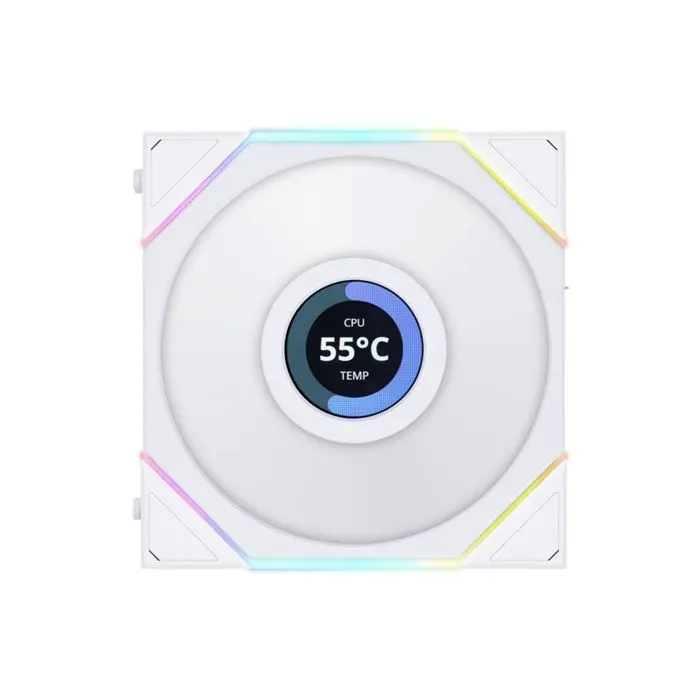 فن کیس لیان لی سفید مدل Uni Fan TL LCD Reverse Blade 120 RGB (3 عددی) -gallery-5
