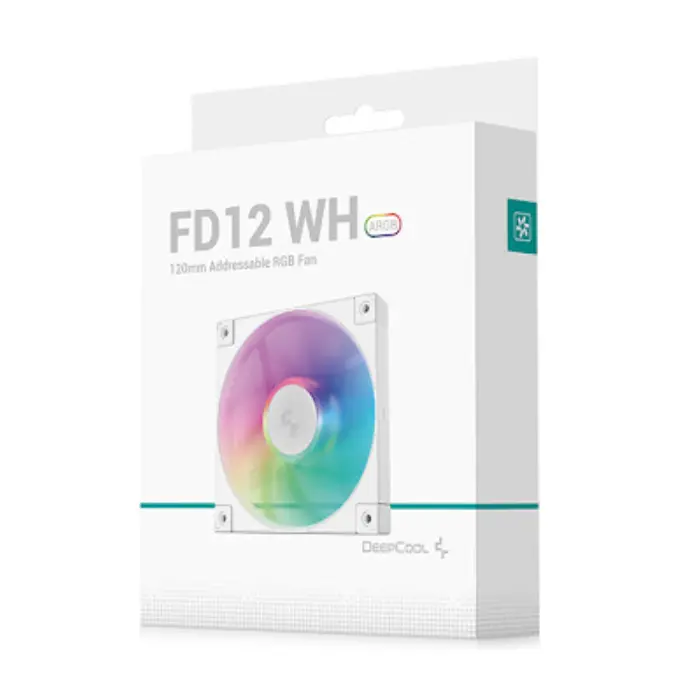 فن خنک کننده کیس کامپیوتر گیمینگ دیپ کول مدل FD12 ARGB White -gallery-1
