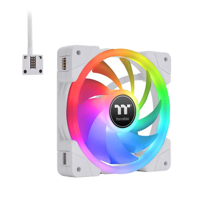 فن کیس ترمالتیک مدل SWAFAN EX12 RGB PC Cooling Fan White TT Premium Edition پک 3 عددی -gallery-12
