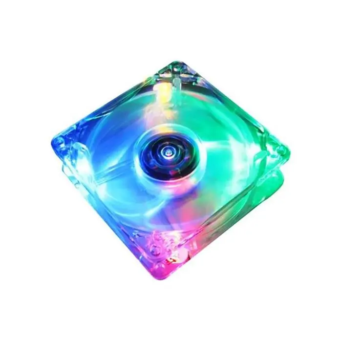 Bluelans 8025 Clear 8cm with LED Lights Chassis Cooling Fan for PC Computer Case Cooler -gallery-1