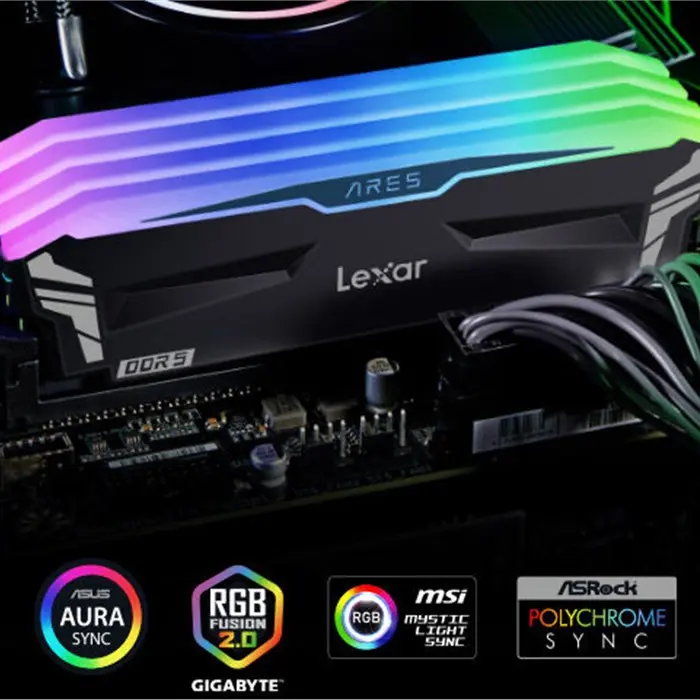 رم کامپیوتر لکسار Ares RGB DDR5 32GB Dual 6400MHz CL32 -gallery-1