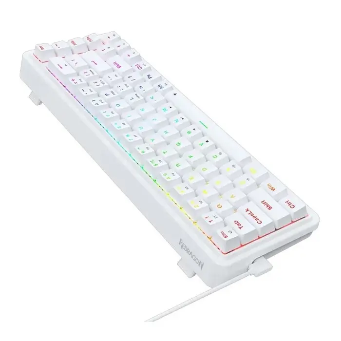 کیبورد با سیم مکانیکال گیمینگ ردراگون مدل K709 Gasket RGB White -gallery-1