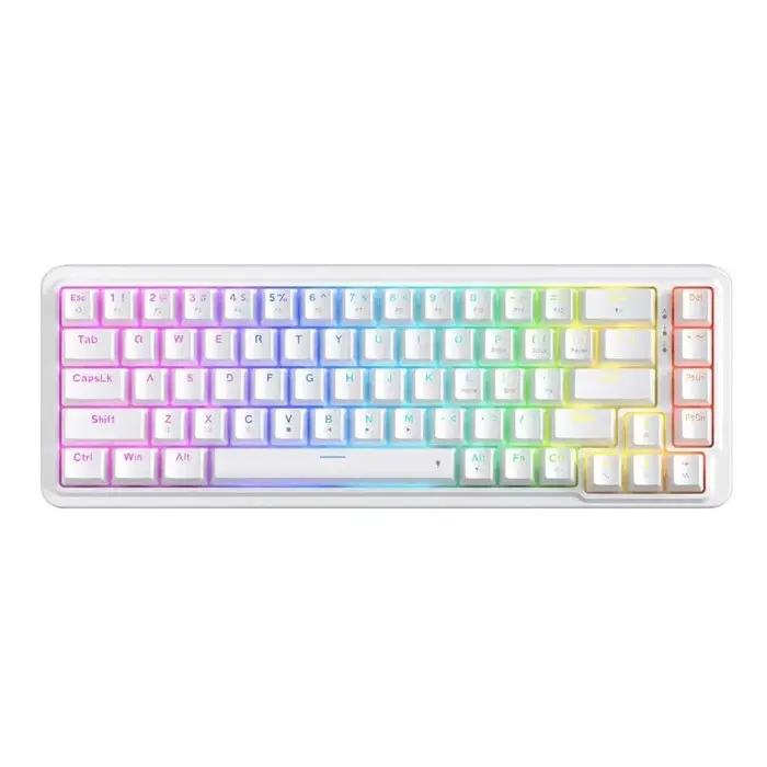 کیبورد با سیم مکانیکال گیمینگ ردراگون مدل K709 Gasket RGB White -gallery-3