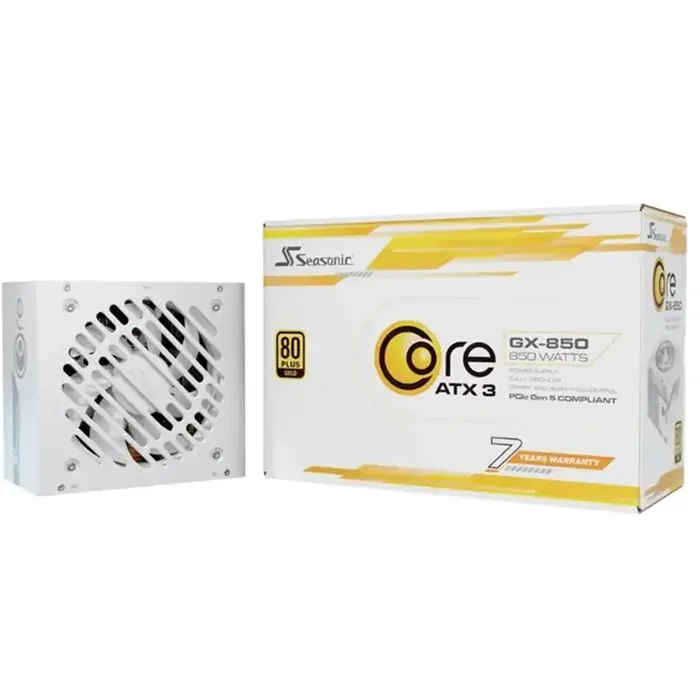 پاور کامپیوتر 850 وات سی سونیک مدل Core GX-850-V2 ATX 3.1 80+ Gold سفید -gallery-7