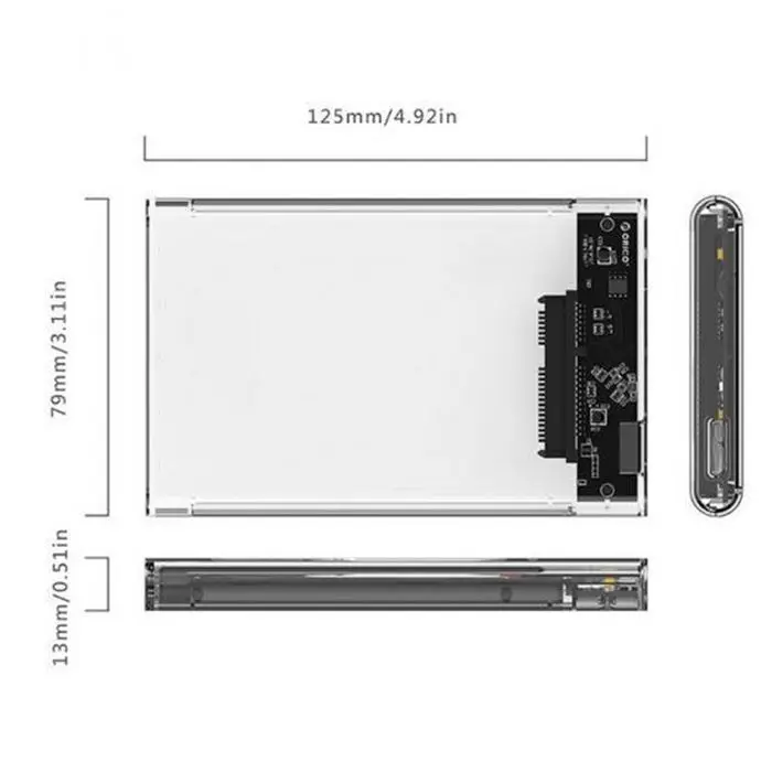 قاب اکسترنال هارددیسک 2.5 اینچی USB 3.0 اوریکو مدل 2139U3 -gallery-3