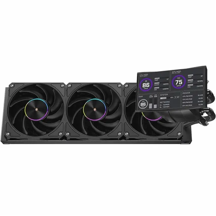 خنک کننده مایع اوست مشکی مدل AWEST GT-AV360L ICE VEIN Black -gallery-1