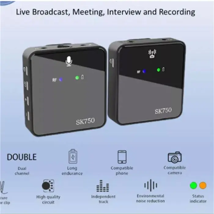 میکروفون یقه ای بی سیم مدل SK750 Z1 -gallery-13