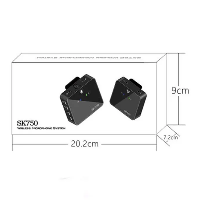 میکروفون یقه ای بی سیم مدل SK750 Z1 -gallery-7
