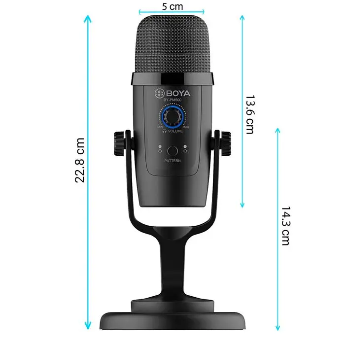 میکروفون استودیویی بی سیم/با سیم بویا مدل BY-PM500W -gallery-9
