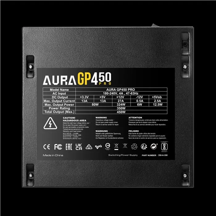 منبع تغذیه گیمدیاس مدل AURA GP450 PRO -gallery-13