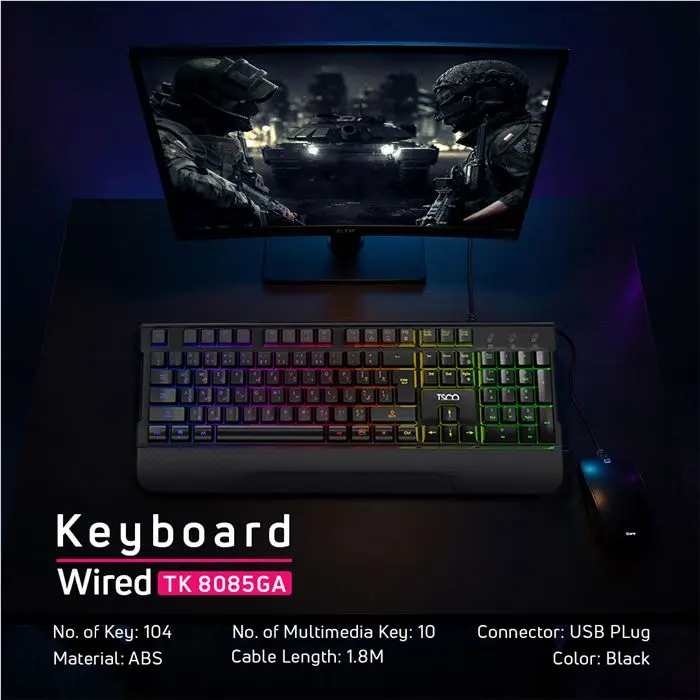 کیبورد تسکو مدل TK 8085GA -gallery-6