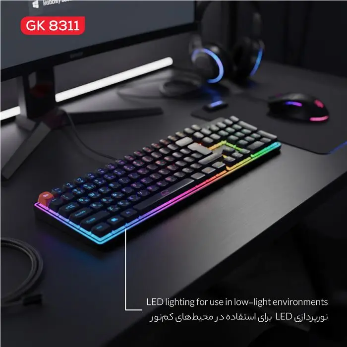کیبورد مخصوص بازی تسکو مدل GK8311 Apollo -gallery-18
