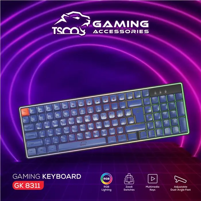 کیبورد مخصوص بازی تسکو مدل GK8311 Apollo -gallery-23