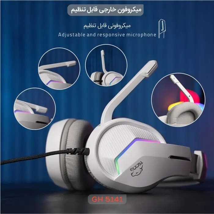 هدست گیمینگ تسکو مدل GH 5141 Zonyx RGB -gallery-3