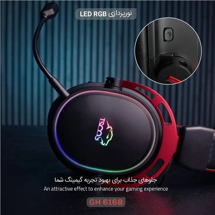 هدست گیمینگ بی سیم تسکو مدل GH 6168 Odinos به همراه دانگل -gallery-3