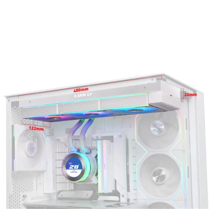 کولر پردازنده مایع لیان لی سفید مدل Hydroshift II LCD-C 360CL AIO -gallery-6
