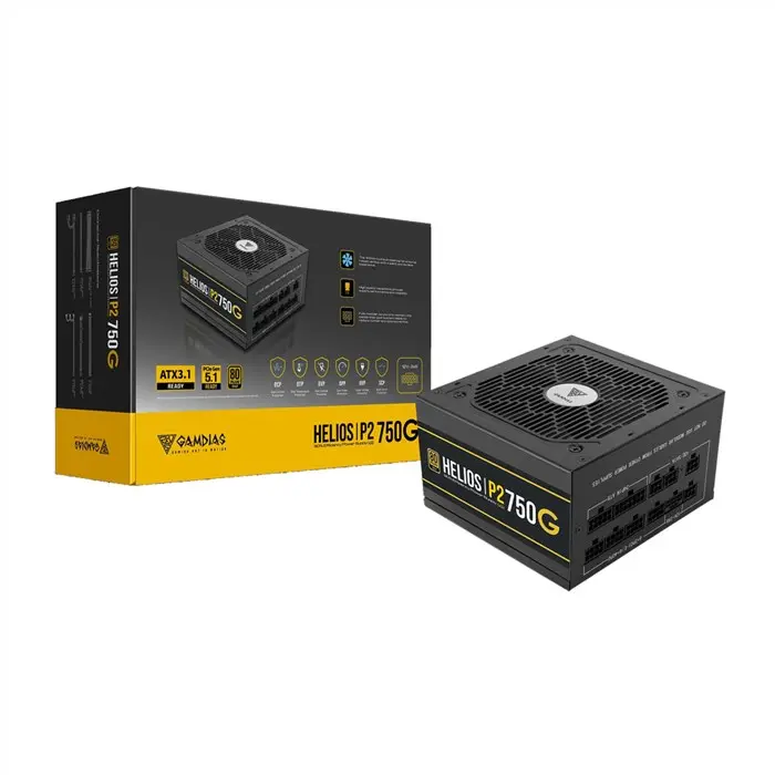 منبع تغذیه کامپیوتر گیمدیاس مدل HELIOS P2-750G V2 -gallery-18