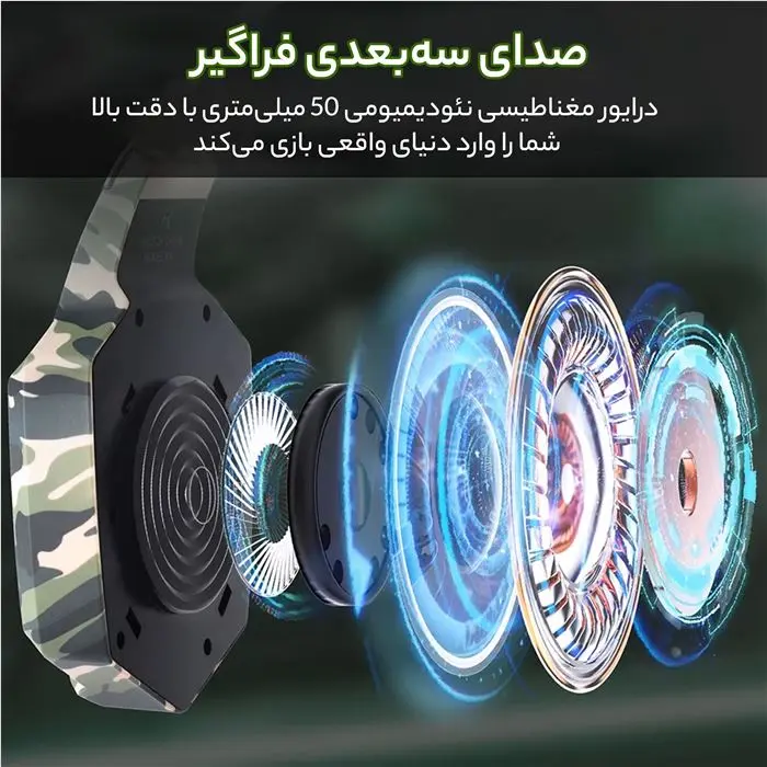 هدفون مخصوص بازی اونیکوما مدل K8 -gallery-23