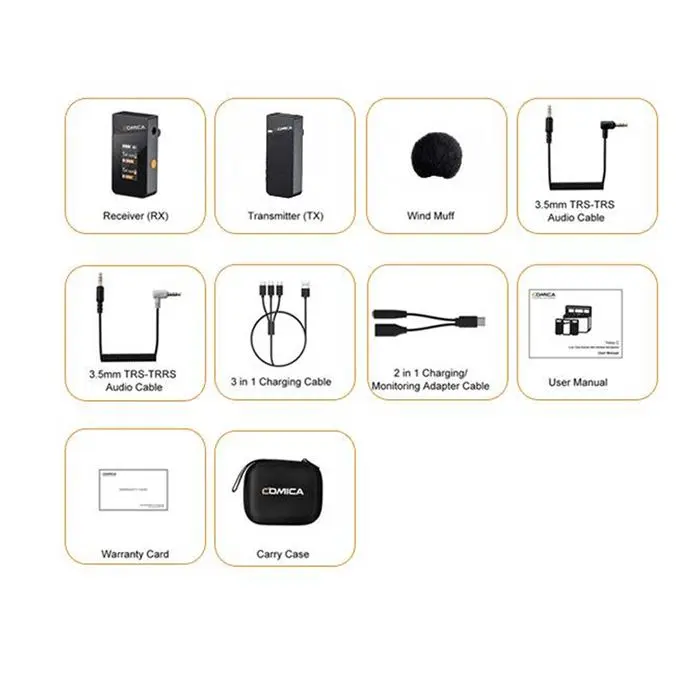 میکروفون یقه ای بی سیم کامیکا مدل Vimo C1 -gallery-7