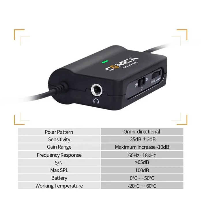 میکروفون یقه ای با سیم کامیکا مدل CVM-SIG.LAV V05 -gallery-8