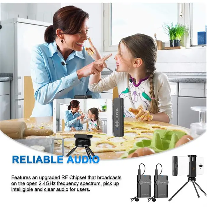 میکروفن بی سیم بویا مدل BY-WM4 Pro-K6 -gallery-2