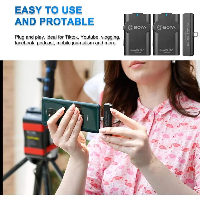 میکروفن بی سیم بویا مدل BY-WM4 Pro-K6 -gallery-7