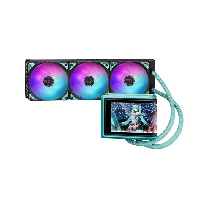فن خنک کننده مایع پردازنده ایسوس ROG RYUO IV 360 ARGB HATSUNE MIKU -gallery-9